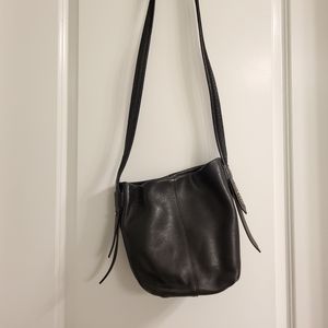 Cole Haan Black Leather Bucket   Bag